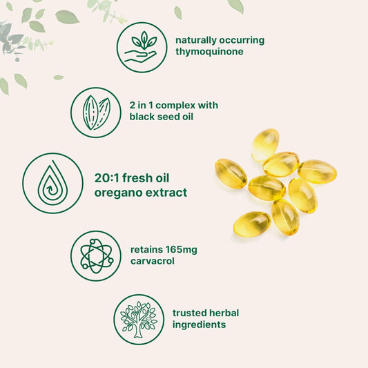 Clean Defense Elixir™ – Plant-Based Wellness -Oregano & Black Seed Oil (6,000mg) - Bommo